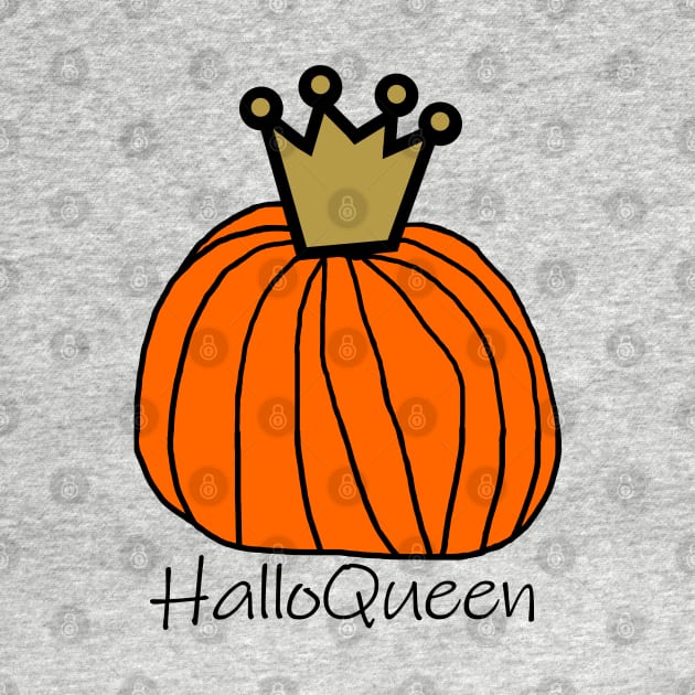 Halloween Pumpkin Queen Halloqueen by ellenhenryart